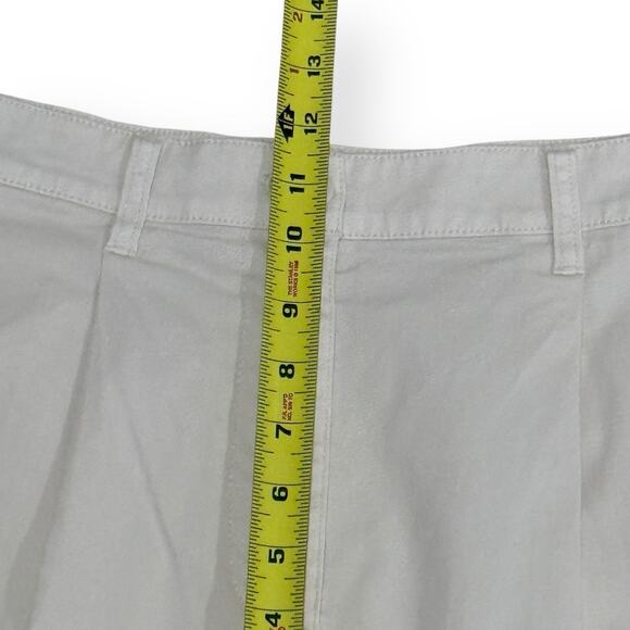 J. Crew Size 8 Pleated Capeside High Rise Chino Shorts Natural Khaki Old Money - Picture 10 of 11